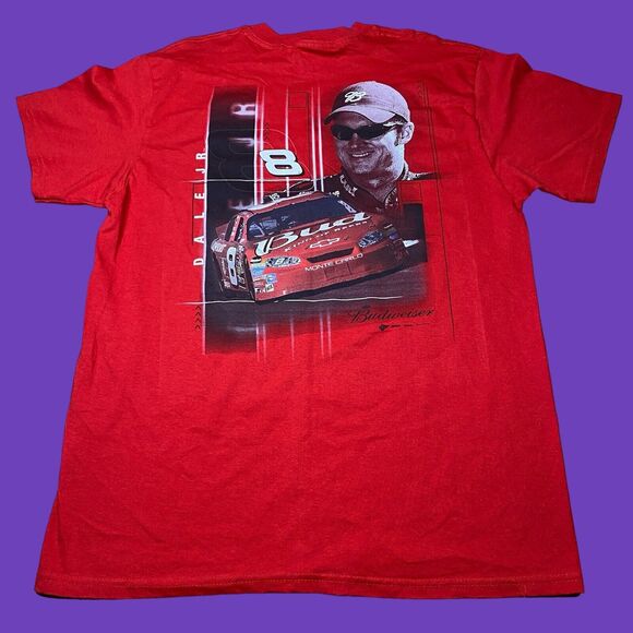 Dale Earnhardt Jr Mens Size Large Red Winners Circle Nascar Short Sleeve T Shirt - Picture 1 of 9